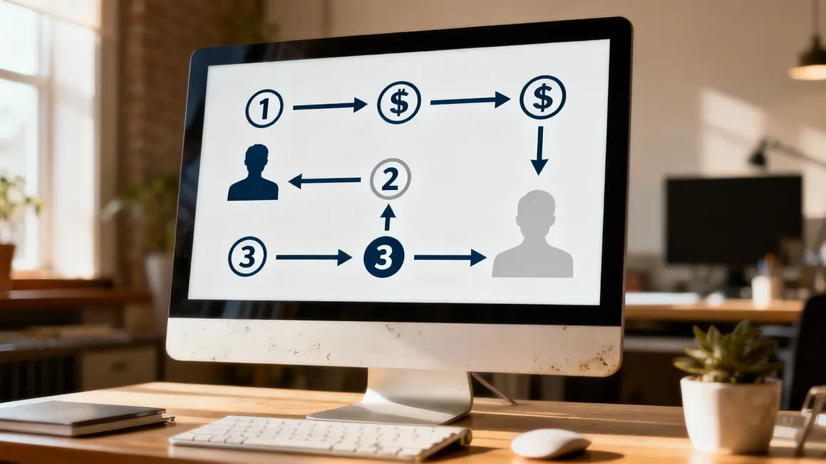 écran listant types de virements bancaires en ligne