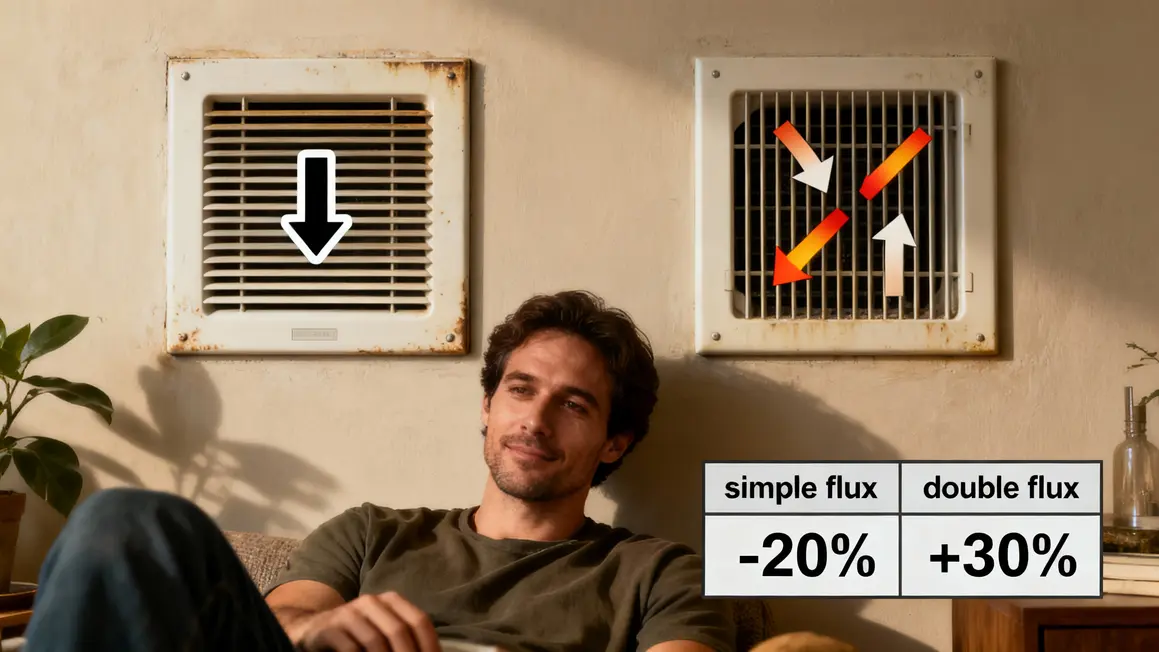 schéma vmc simple flux vs double flux comparaison