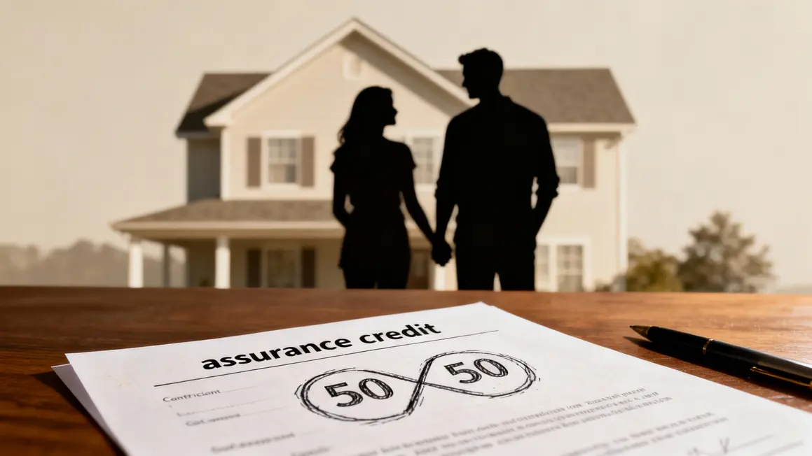 couple maison assurance credit partage