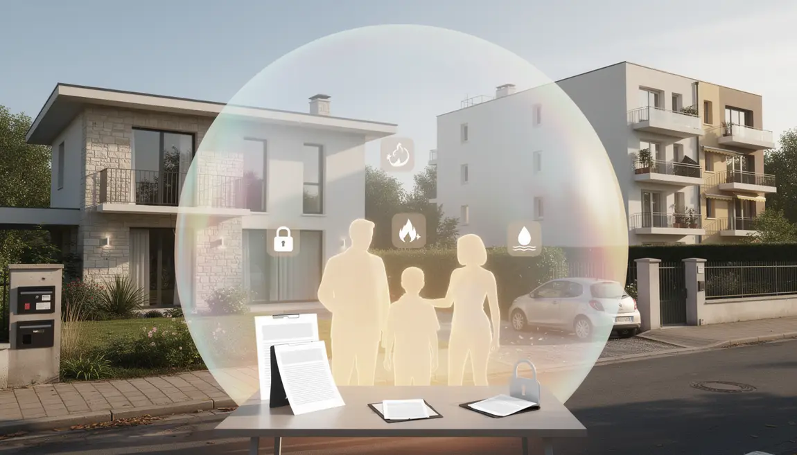 Image assurance habitation logement protégé par bouclier