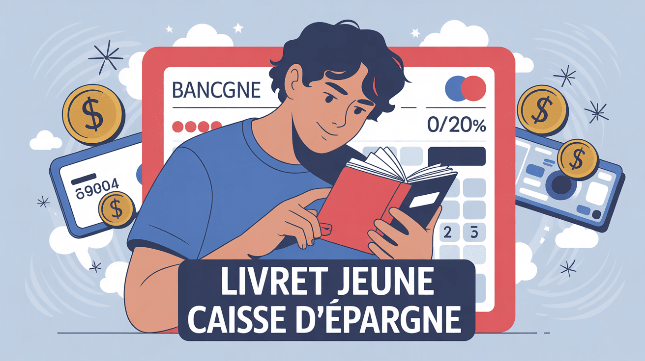 illustration caisse epargne livret jeune carnet banque