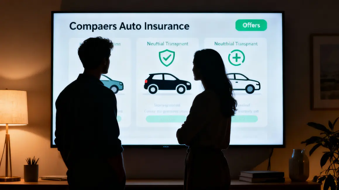 ecran comparateur assurance auto icones voiture