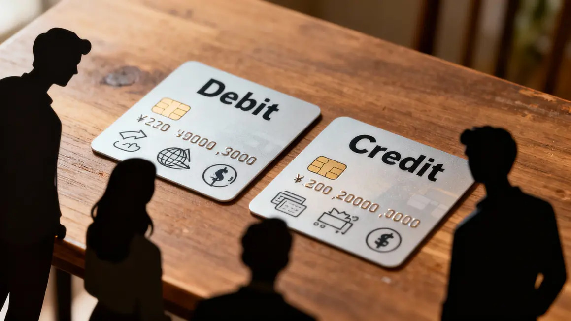 comparatif carte de debit vs carte de credit