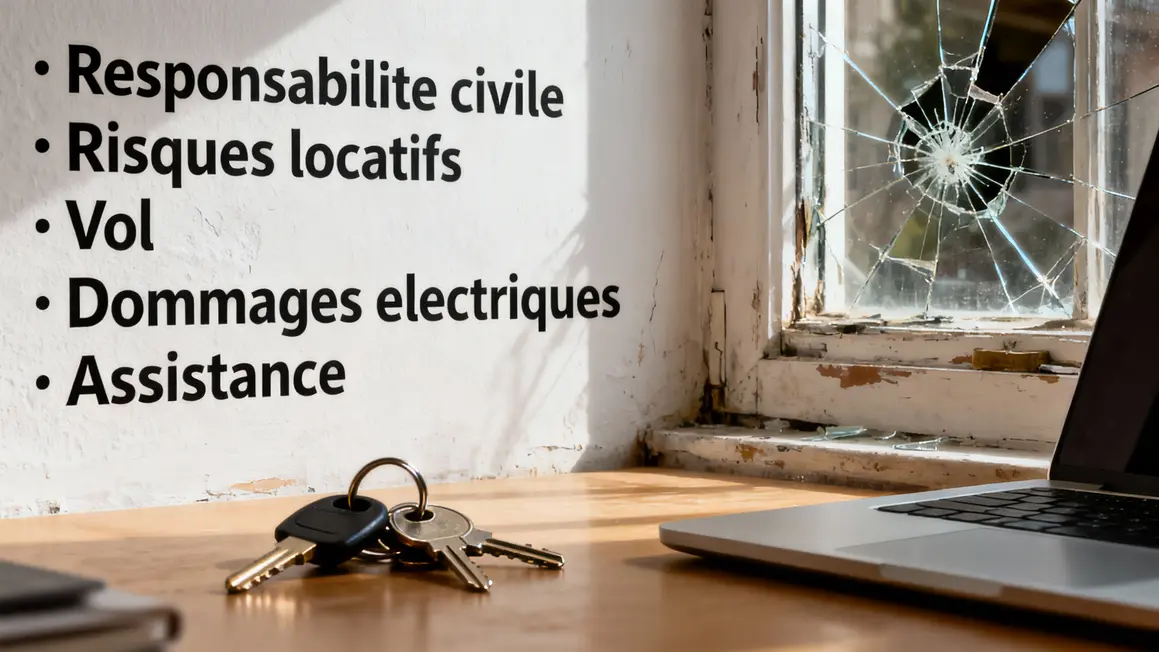 Liste garanties assurance logement étudiant sur mur