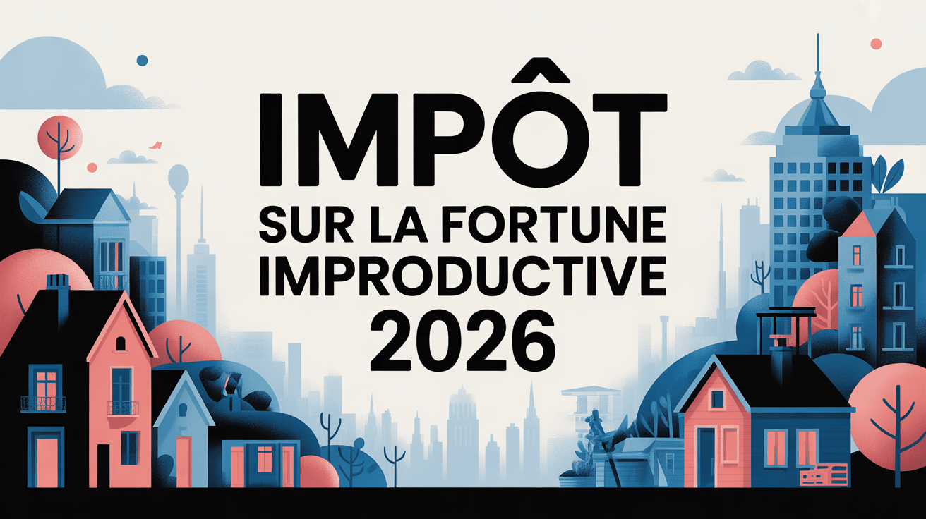 impot sur la fortune improductive illustration paysage urbain