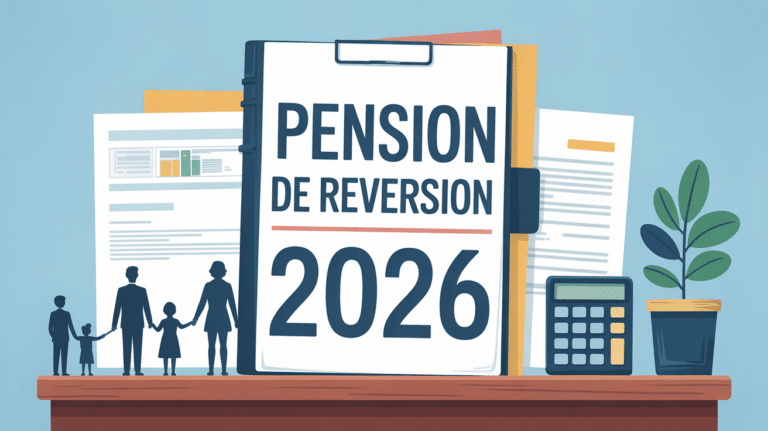 dossier administratif pension de réversion 2026 sur bureau