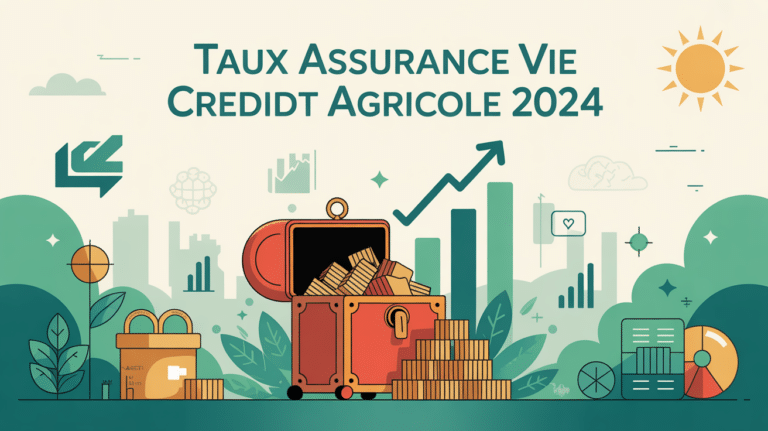 Illustration coffre-fort taux assurance vie 2024 crédit agricole