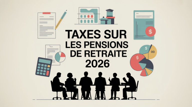 taxe retraités illustration personnes âgées documents