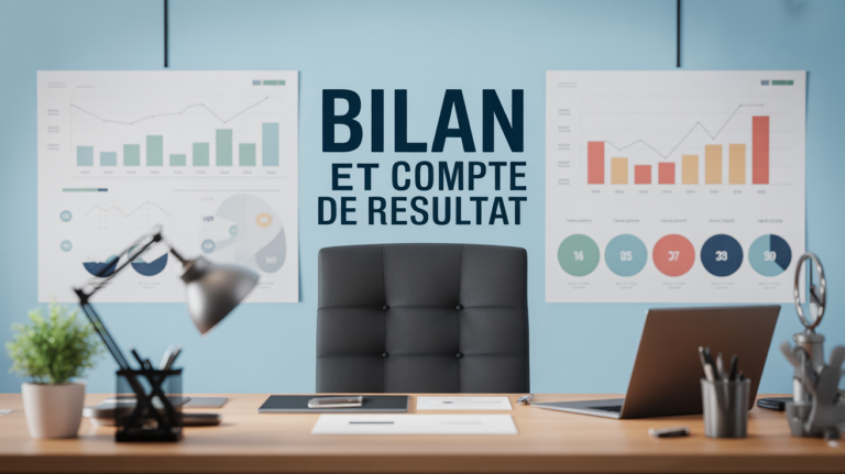 compte de résultat et bilan documents financiers sur bureau