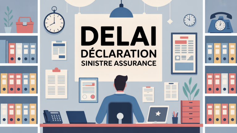 Illustration bureau delai declaration assurance