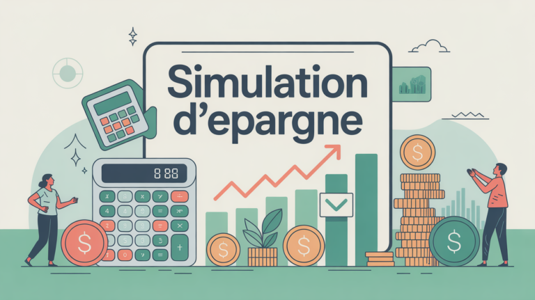 epargne simulation visuel calculatrice et pieces