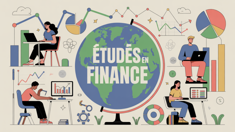 illustration globe digital etude en finance