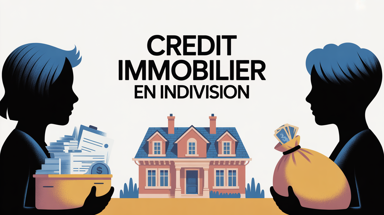 illustration maison je payé seul le crédit immobilier indivision