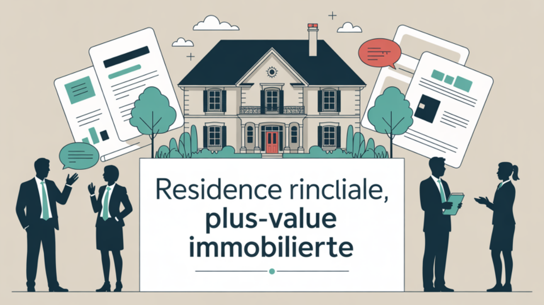 plus value sur residence principale illustration documents