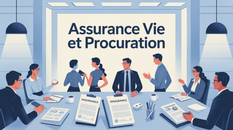 procuration sur assurance vie scene bureau