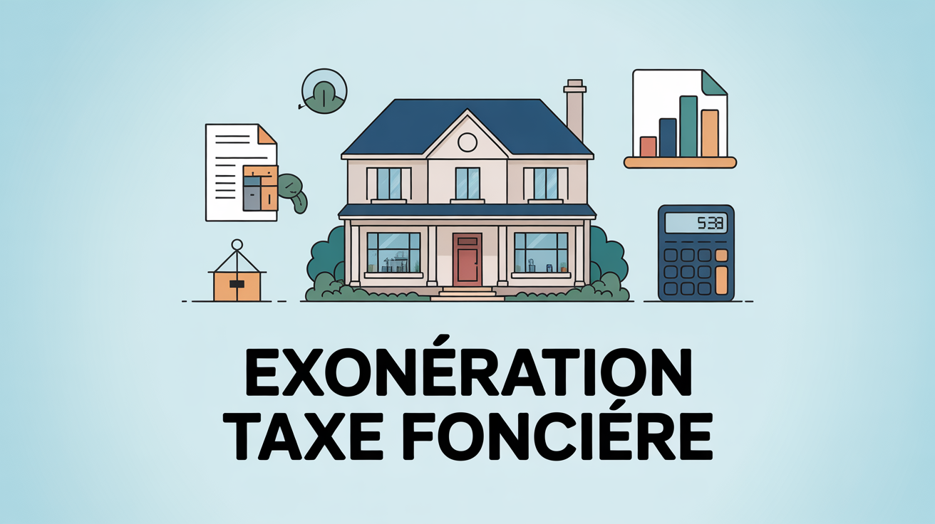 taxe foncière exonération maison icones fiscalité