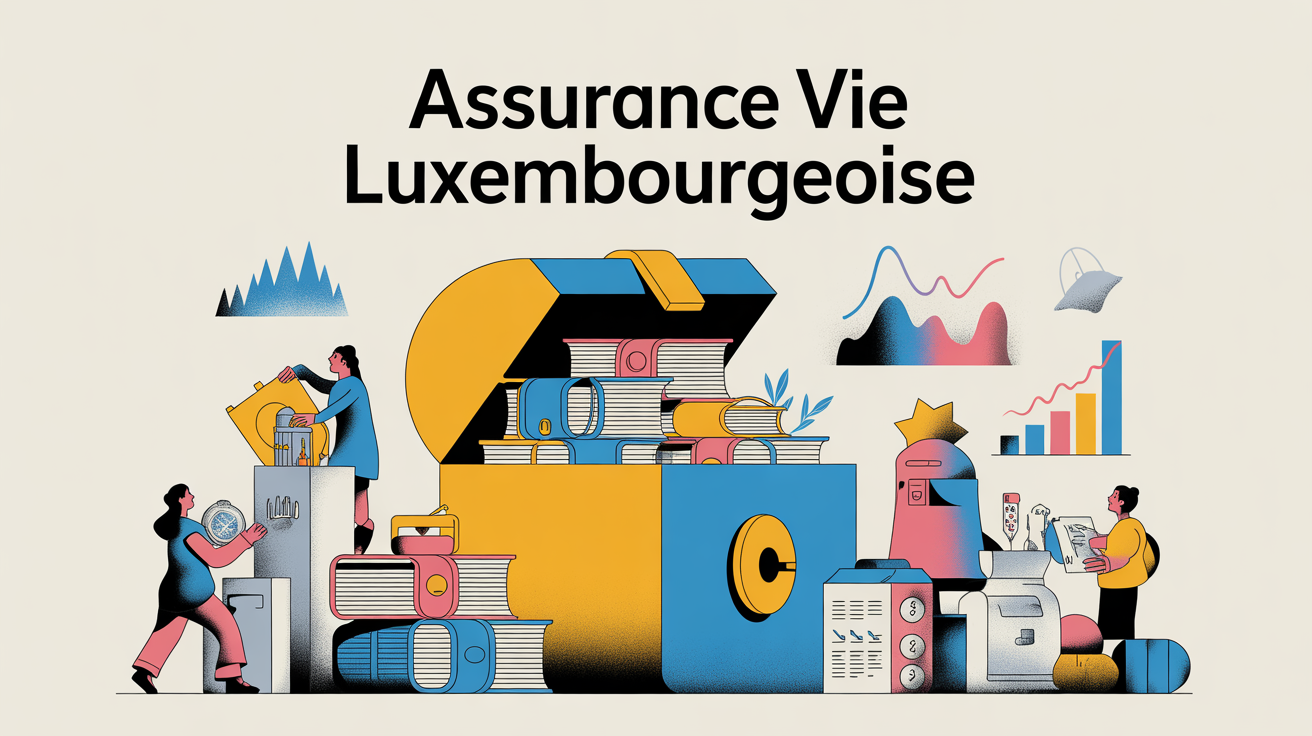 assurance-vie luxembourgeoise inconvénients coffre-fort graphique stylisé