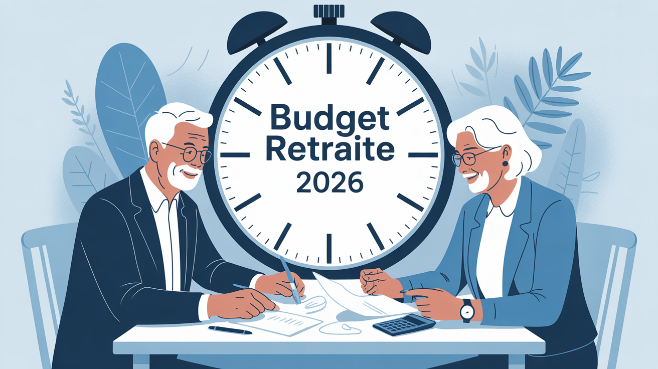 budget 2026 retraite seniors calculatrice horloge