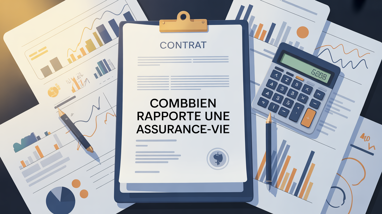 combien rapporte une assurance vie feuille contrat graphique