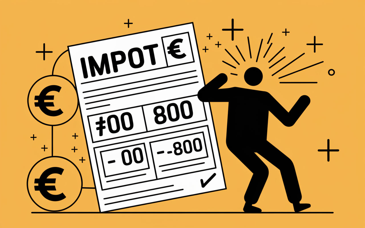 ligne 14 impots solde remboursement euro