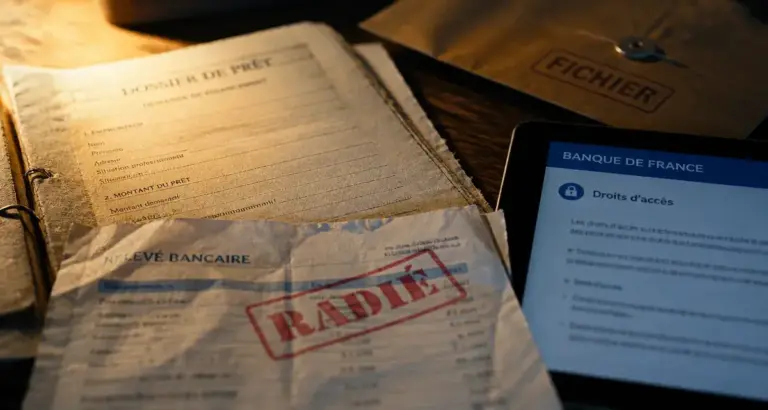 Plus fiché Banque de France mais refus crédit : dossier radié
