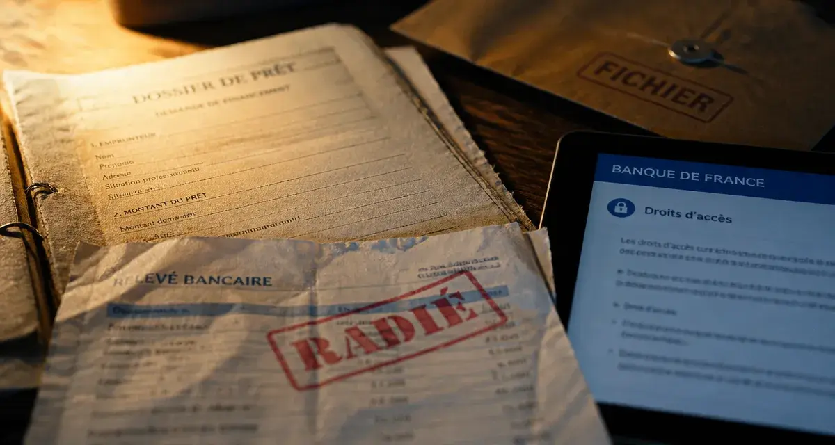 Plus fiché Banque de France mais refus crédit : dossier radié
