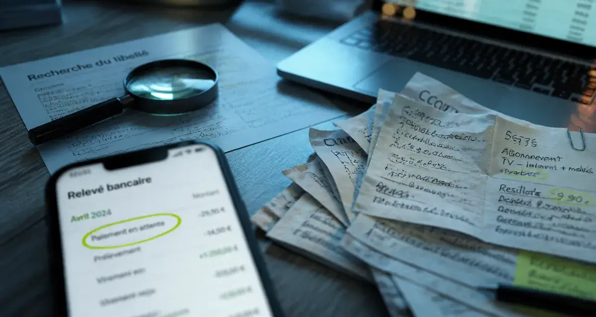 Retrouver origine paiement cb : paiement en attente sur relevé bancaire