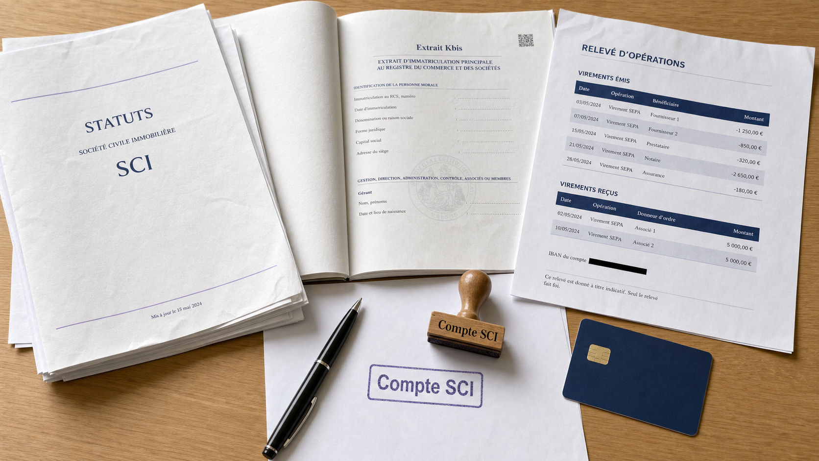 Compte bancaire SCI gratuit : documents SCI et relevé bancaire, frais à vérifier