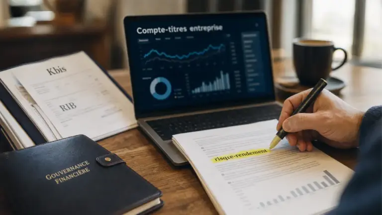 Compte titre entreprise : arbitrer frais et risques avant d’ouvrir