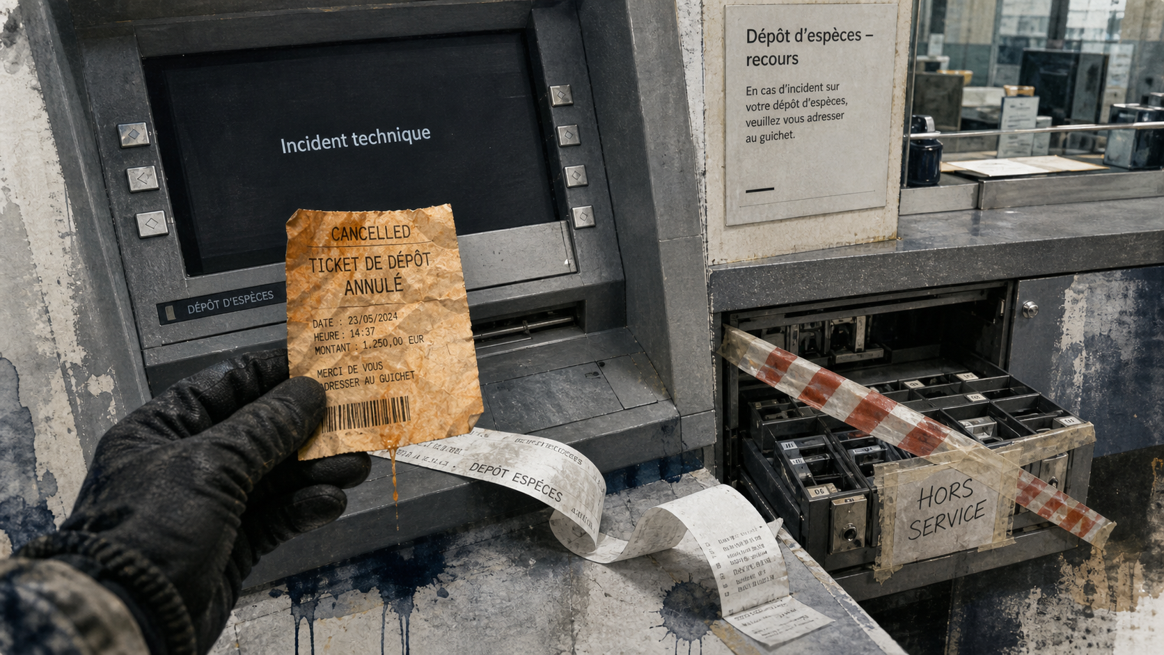 Dépôt espèce Caisse d’Épargne : problème et incident technique