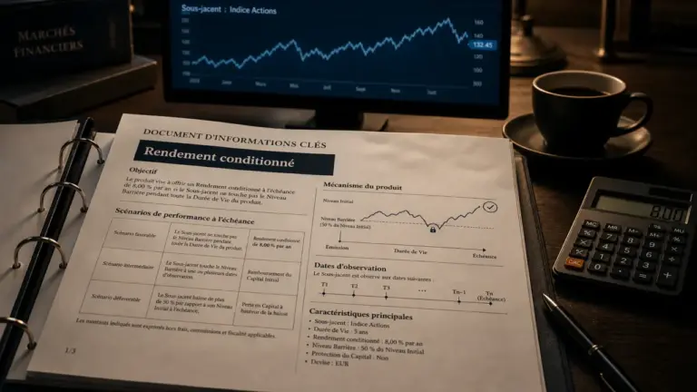 Définition produits structurés : rendement conditionné, protection du capital