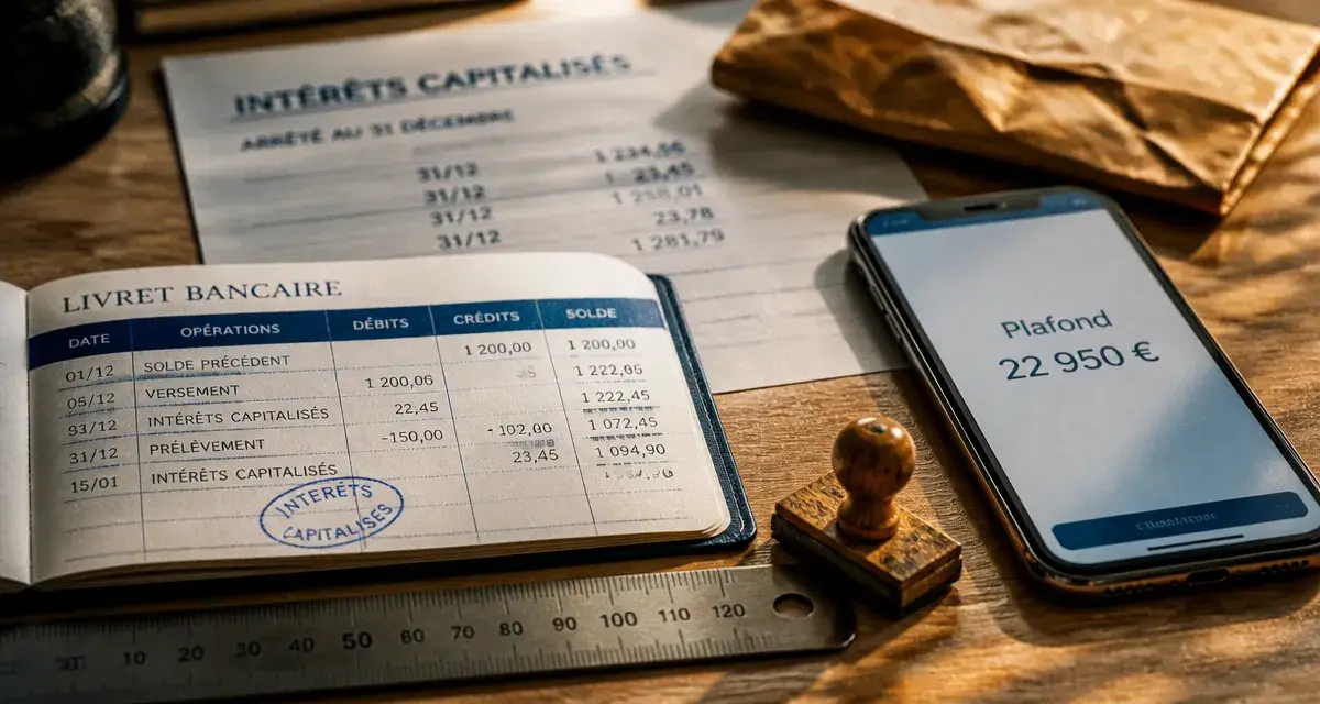Livret A banque populaire plafond 22 950 € : intérêts une fois plafonné