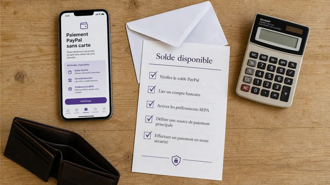 Paiement PayPal sans carte bancaire, solde et smartphone sans carte