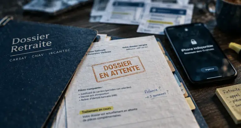 Compte retraite bloqué temporairement : accès refusé ou dossier en attente